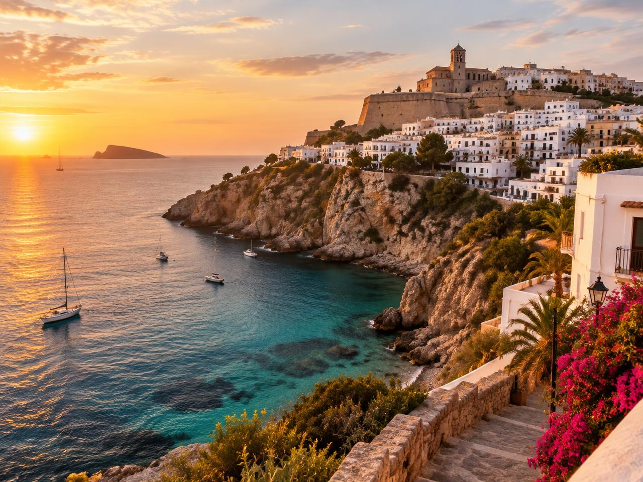 Editorial travel view representing Ibiza as a sample trip destination