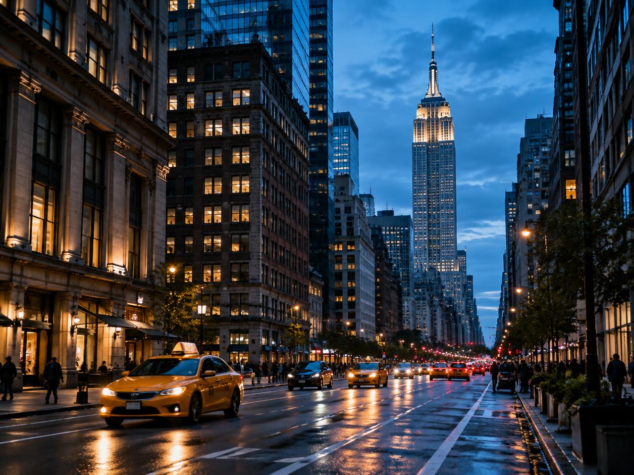 Editorial travel view representing New York as a sample trip destination