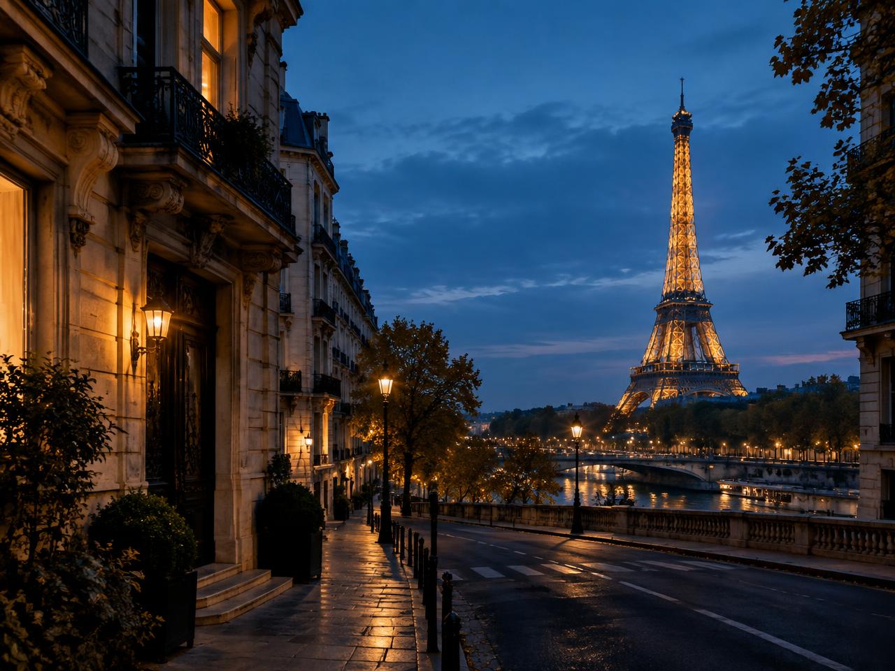 Editorial travel view representing Paris as a sample trip destination