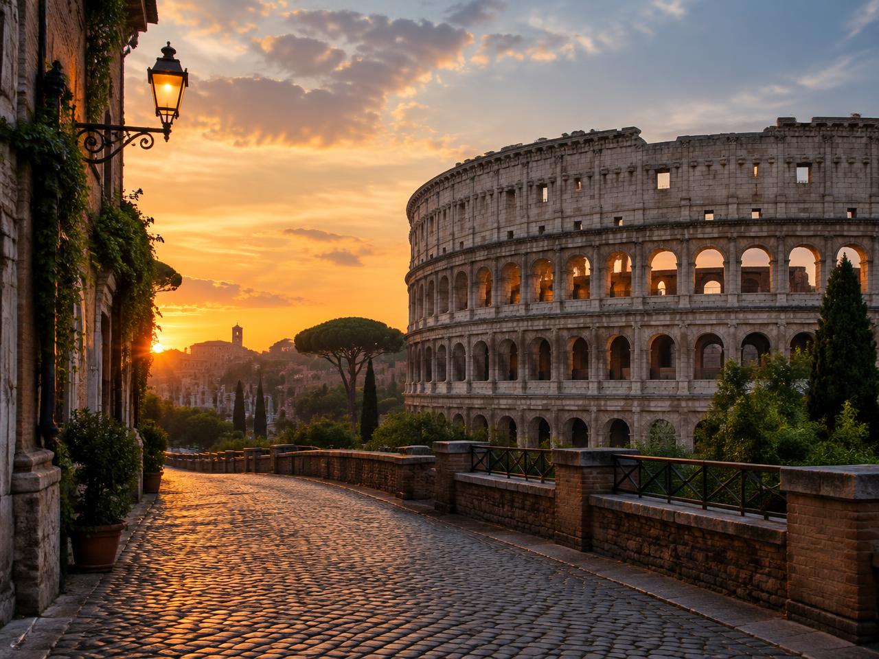 Editorial travel view representing Rome as a sample trip destination