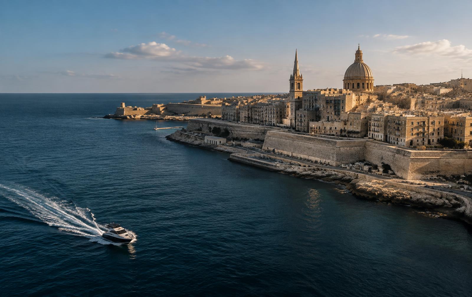 Editorial travel view representing Malta as a sample trip destination